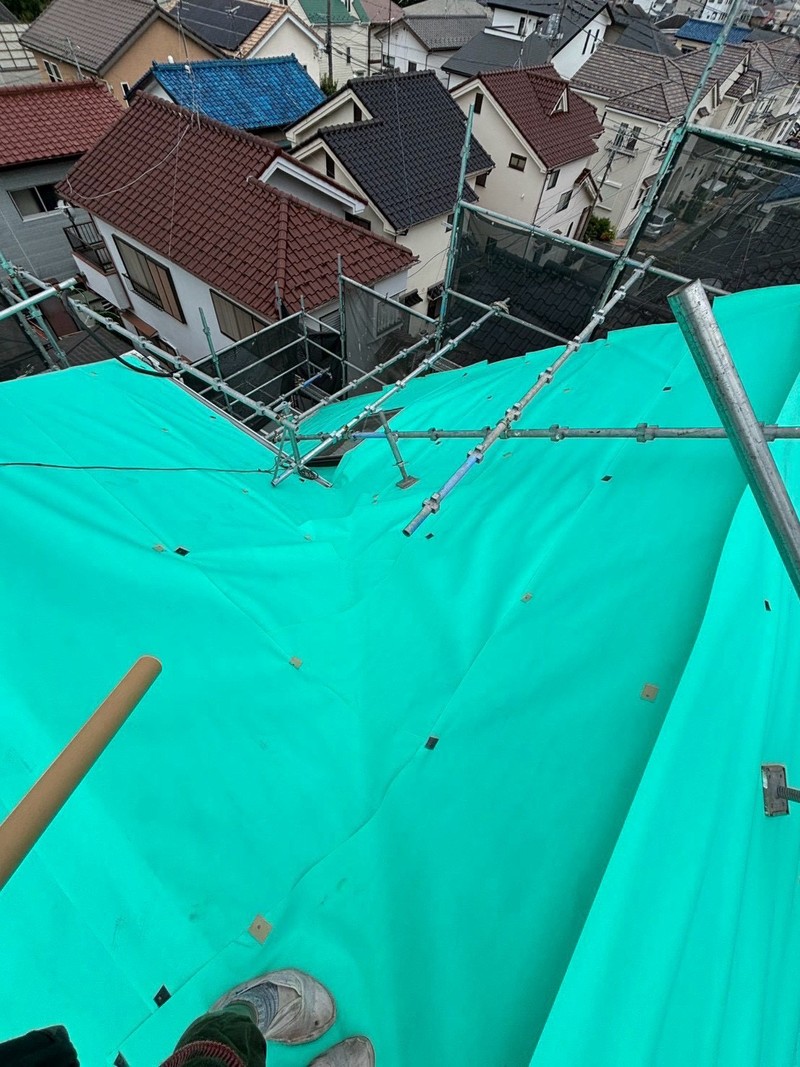 ルーフィング張り込み