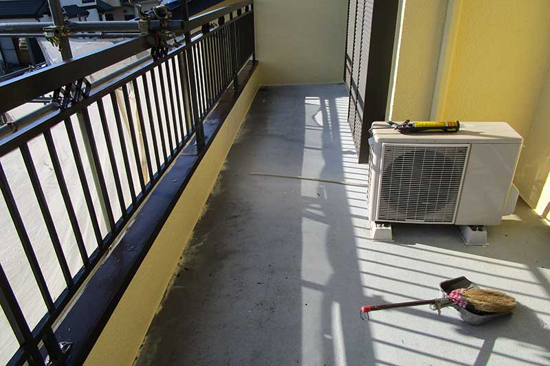 施工前のベランダ