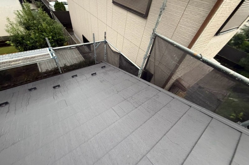 ガルバ張り込み完了後の屋根