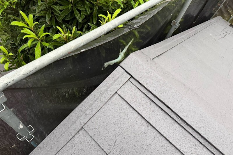 ガルバ張り込み完了後の屋根
