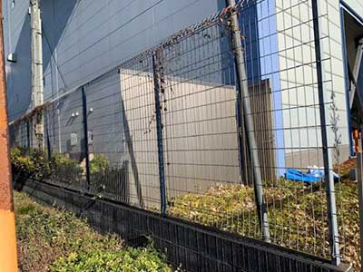 施工前の倉庫施設内です。