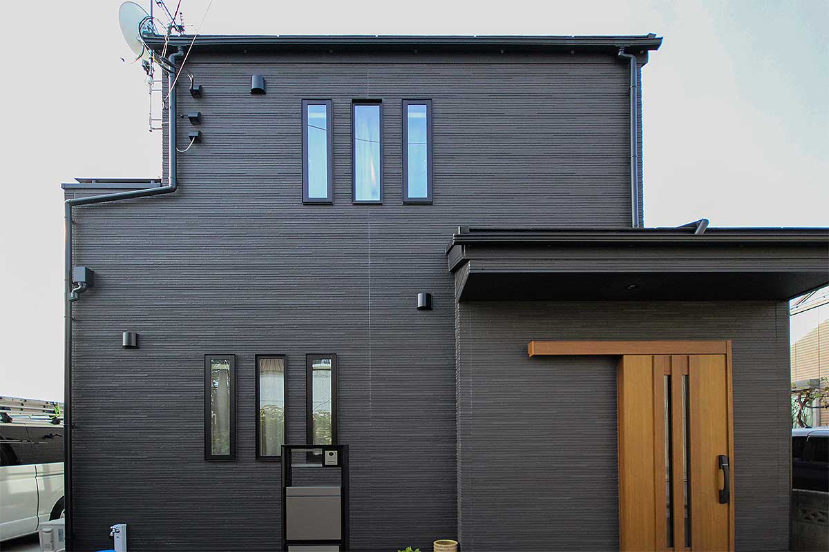 新築一戸建て北面正面