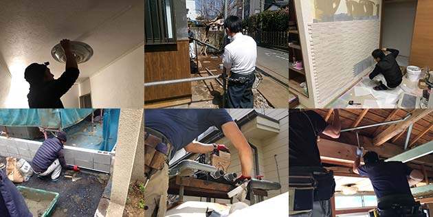 職人作業中の写真