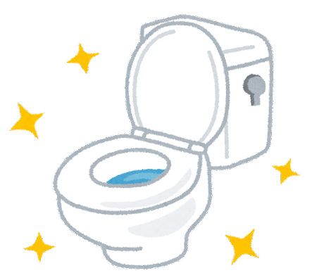 キレイなトイレのイラスト