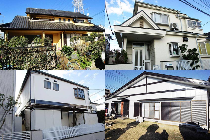 外壁塗装をした住宅