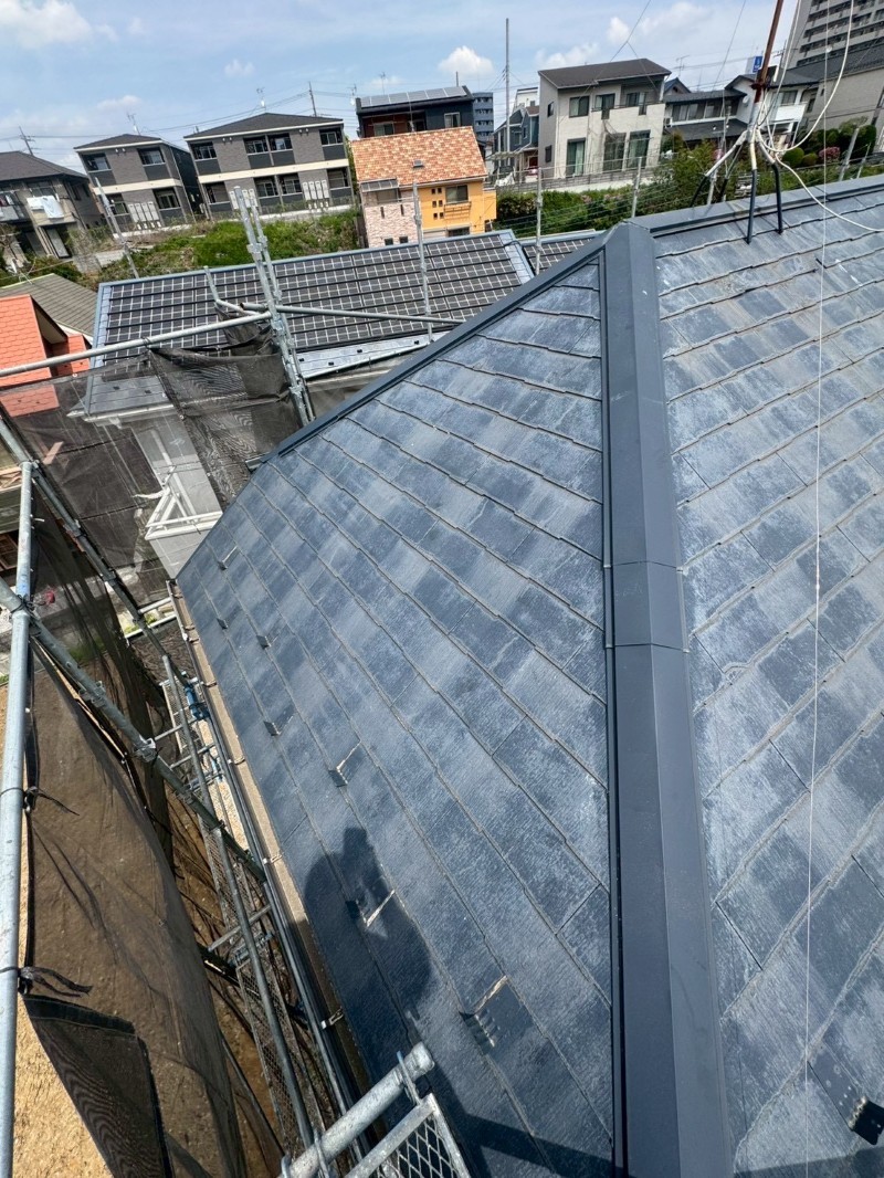 施工事例2の屋根カバー工法施工前
